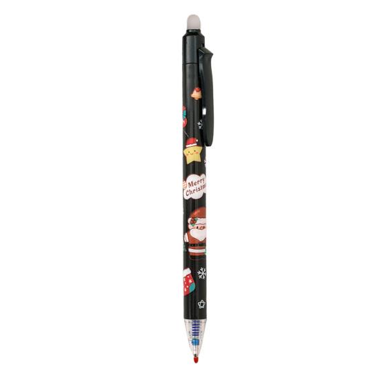 

Christmas Erasable Gel Pen 0.5mm Retractable Ink Pens with Eraser Tips Festive School Office Supplies