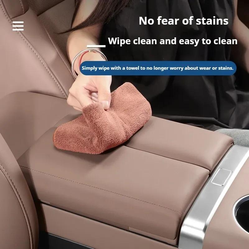 Car Armrest Box Protective Cover Ideal Armrest Box Height Increase Leather Scratch-Resistan Pad For Li Lixiang L6 L7 L8 L9