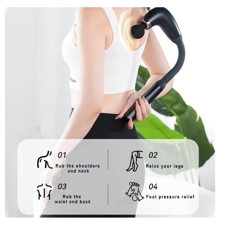 2026 New Smart Fascia Gun Electric Massager Massage Hammer Electric Fascia Gun Home Handheld Hammer Back Artifact Christmas Gift
