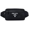 Recycled Waist Bag Nylon Unisex Waist Bag Black 2VL977_2D0P_F0002_V_WTO