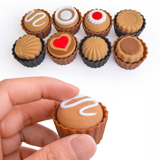 Schlüsselanhänger Anhänger Langsam Rückfedernd Simulierte Dessert-Optik 3D-Druck Textur Fingerspitzen-Spielzeug Realistischer Lebensmittel-Schlüsselanhänger