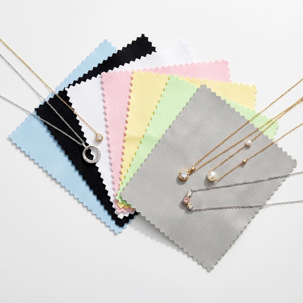 

7 шт. Ткани для чистки ювелирных изделий и аксессуаров, Многоразовые. 10x5 см, для золота, серебра, очков, мягкое и эффективное United States