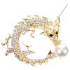 Small Zodiac Dragon Brooch, New Chinese-Style Outfit Paired with Brooch