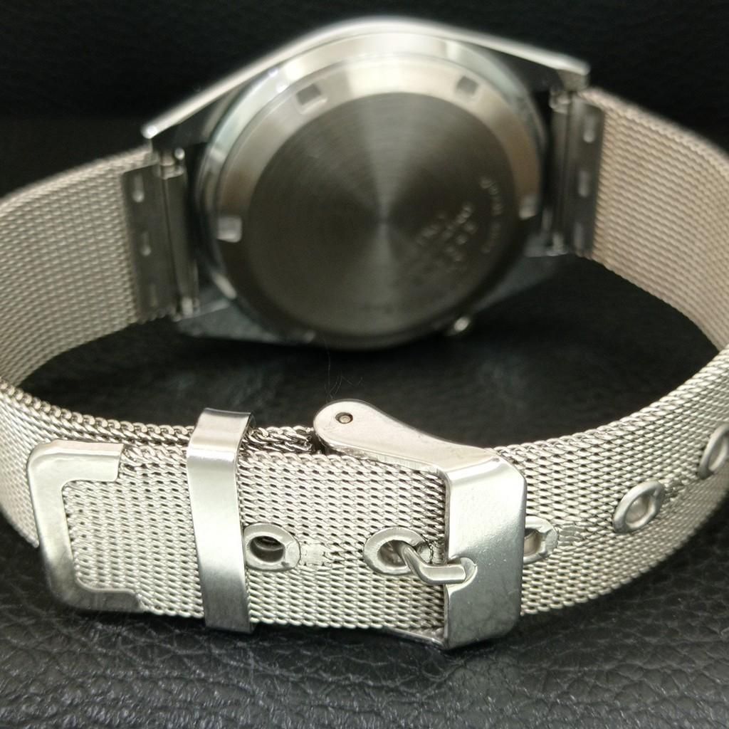 VINTAGE REFURBISHED SEIKO 5 AUTOMATIC JAPAN MENS WHITE DIAL WATCH A446359-1