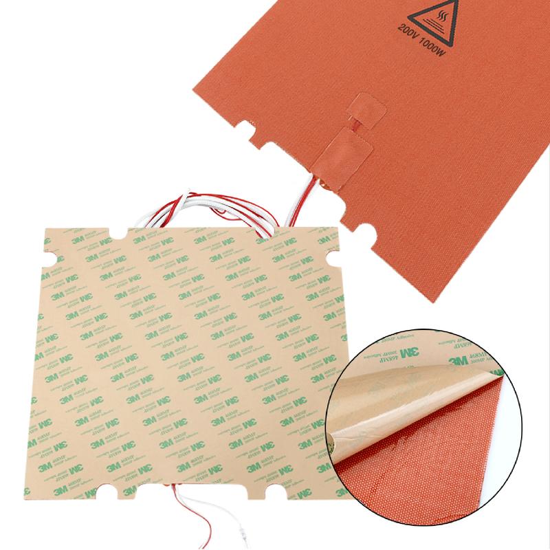 Flexible Silicone Heater Pad 220V for 3D Printer Bed Custom Silicone Heating Sheet with Adjustable Temperature and Uniform Heat