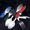 Comfortable Grip Multifunctional tableware Detachable Design Folding tool  Sports Camping