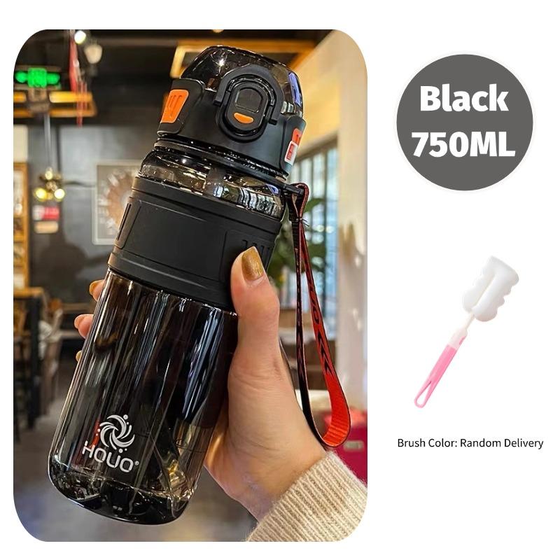 750ml/1000ml Large Capacity Sports Water Bottle Leakproof Plastic Water Cup Outdoor Travel Cycling Hiking Camping Gym Drinkware