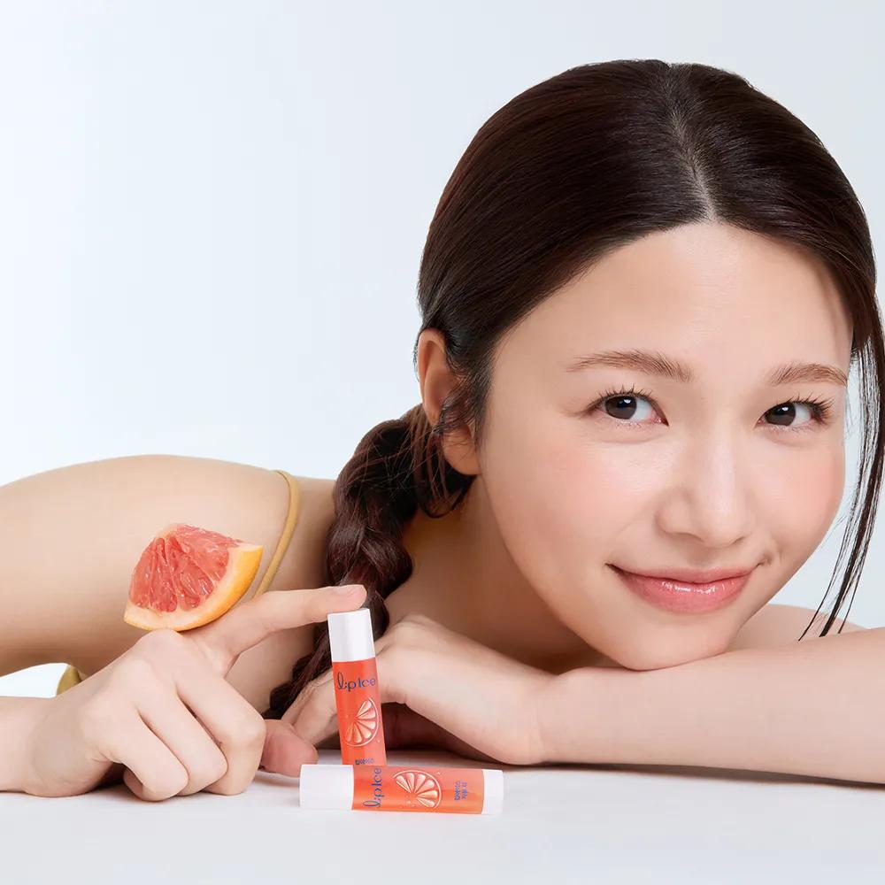 MENTHOLATUM Lip Ice Lip Balm 3.5g #Grape Fruit Tea