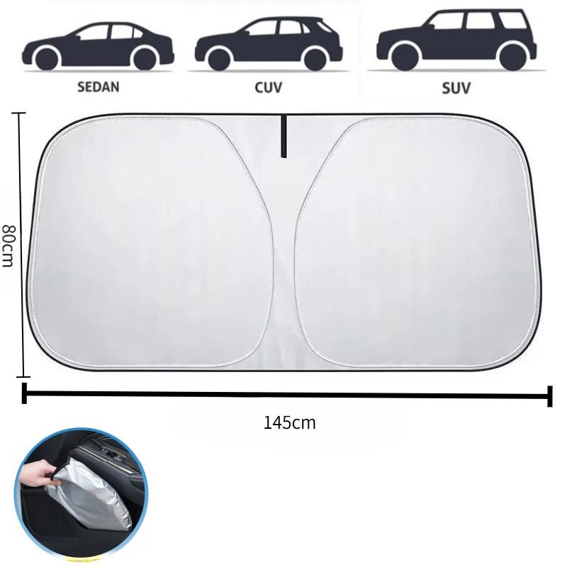 Car Windshield Sun Shade for Tesla Model 3 Y Front Window Sunshade Visor Sunscreen Protector UV Protection Accessories