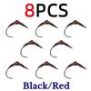 #9 Brass Bead Epoxy Chironomid Buzzer Nymph Fly, Midge Pupa Fast Sinking Fly Fishing Flies for Trout Grayling Bass