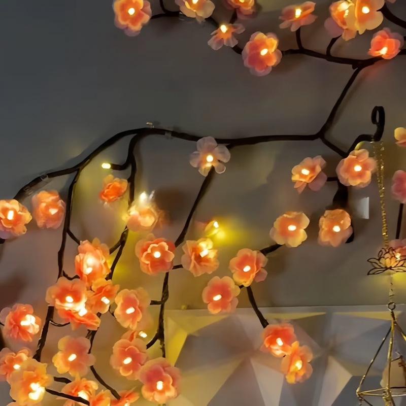 Cross-Border LED Bendable Branch Rattan Plum Blossom Tree Lamp