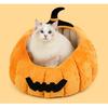 2026 Fall and Winter New Pet Cat Bed Halloween Pumpkin Bed Thickened Comfortable and Warm Sofa Dog Bed Pet Supplies