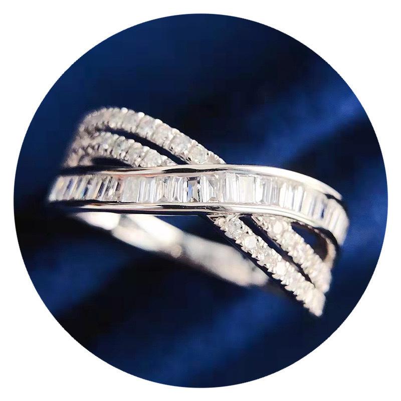 Cross Light Luxury Ring, Exquisite Cold Style Fashion Japanese Index Finger Ring, Personalized Internet Celebrity Female Ring