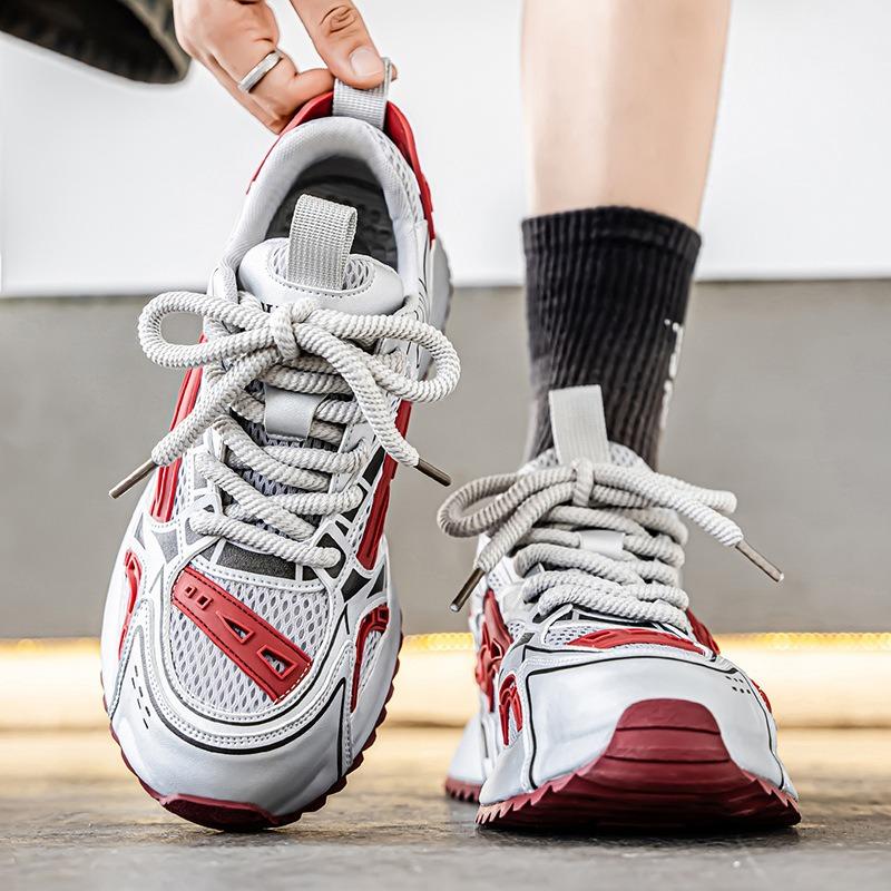 Men's shoes summer new fashion versatile trend breathable mesh light and comfortable outdoor casual sports shoes men