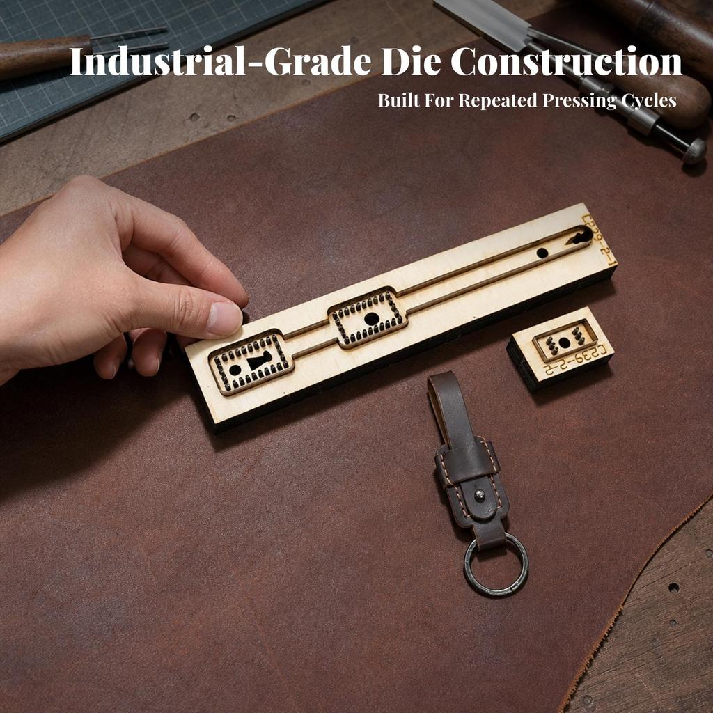 Leather Keychain Die DIY Stamping Tool Convenient for Crafters