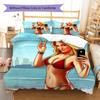 Grand Theft Auto Pattern Bedding,Quilt Set Quilt Cover Pillowcase Home Birthday Gift (1 * duvet cover + 2 * pillowcase, without core)