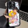 Phone Case for iPhone 17 Air 16E 15 16 Pro Max Candy 90s Cartoon Cover 14 Plus 13 12 Mini Soft Shell Silicone Fundas