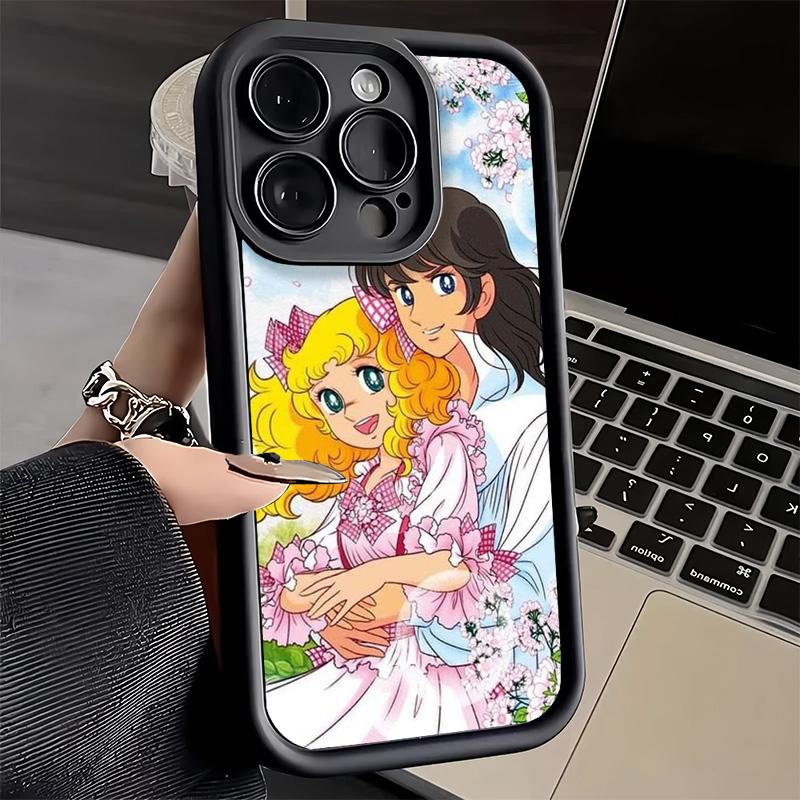 Phone Case for iPhone 17 Air 16E 15 16 Pro Max Candy 90s Cartoon Cover 14 Plus 13 12 Mini Soft Shell Silicone Fundas