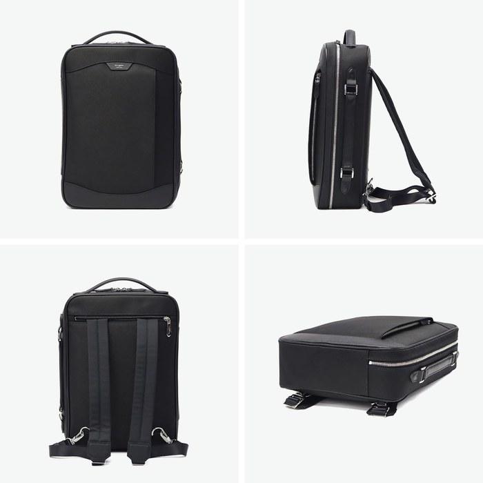 [Pelle Morbida] Capitano 2-Way Business Backpack CA305 BLACK 27x39x10cm