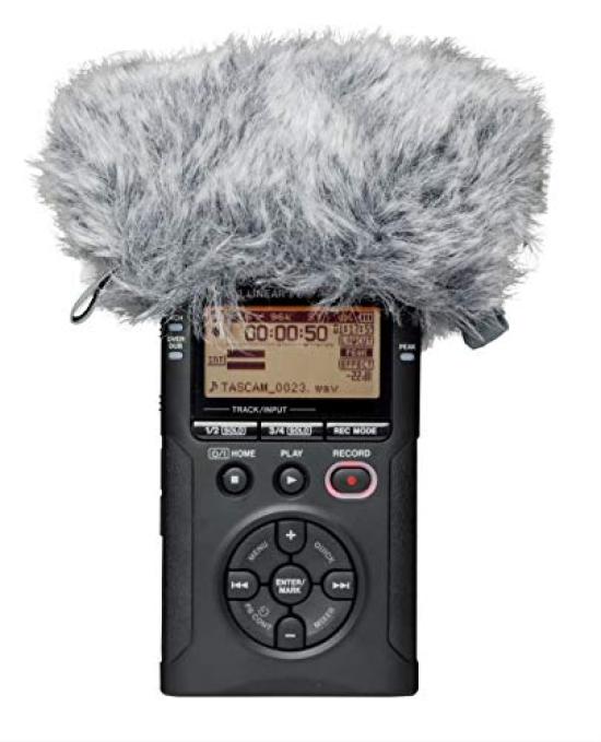TASCAM WS-11 Windscreen for DR Series Field Recording Music Wild Birds Railway Recording Windshield Effect Outdoor Recording Eliminates Noise Such As