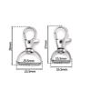 5pcs Swivel Clasps Lanyard Snap Hooks Key Chain Clip D Rings Metal Lobster Claw Clasp for Keychain Sewing Jewelry DIY Crafts