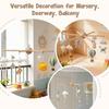 Smooth Wooden Mobile Frame Vintage Style DIY Wind Chime Kit Wind Chime Frame  Balcony Decoration