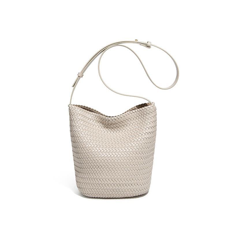 

High-quality Hand-woven Bag Women s Tote Large Capacity One-shoulder Handbag Bucket Cross-body