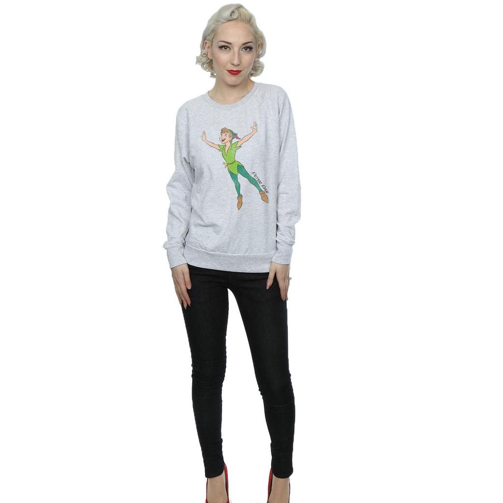 Disney Womens/Ladies Classic Flying Peter Pan Sweatshirt