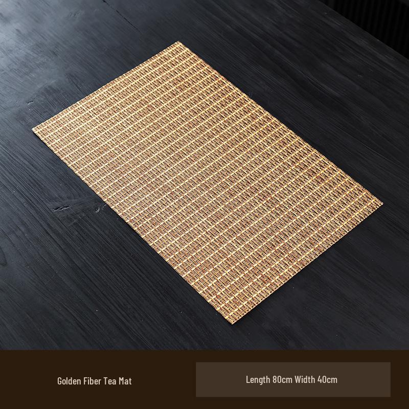 PVC Waterproof Tea Tray Mat: Scratch-Resistant and Anti-Clog with Tea Leaf Residue Filter