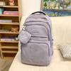 Print Backpack Middle School Student Schoolbag Large Capacity Backpack with Coin Purse