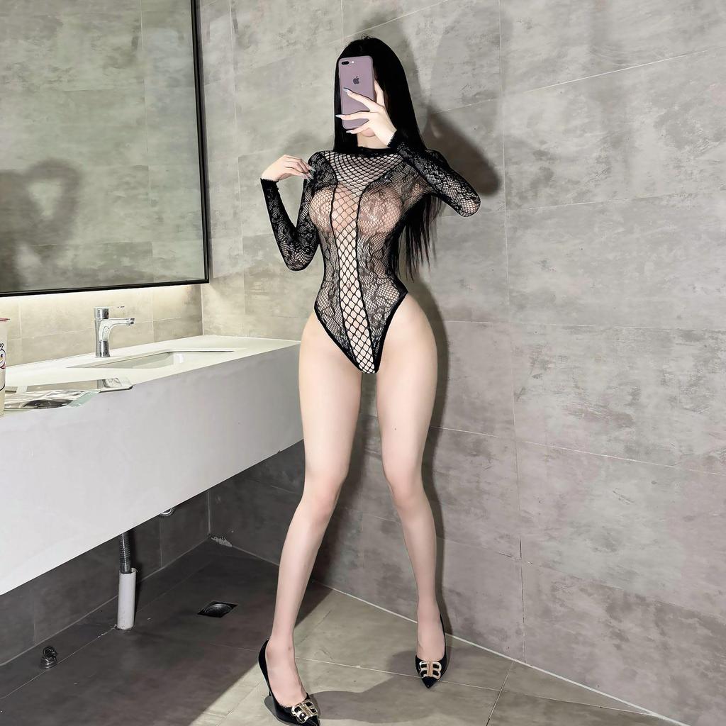 European & American Lace Open-Cup Open-Crotch Lingerie Set