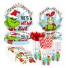 Christmas Party Decoration Tableware, Paper Cup Sets, Supplies, Paper Plates, Tissues, Tablecloths, Disposable Tableware Covers.