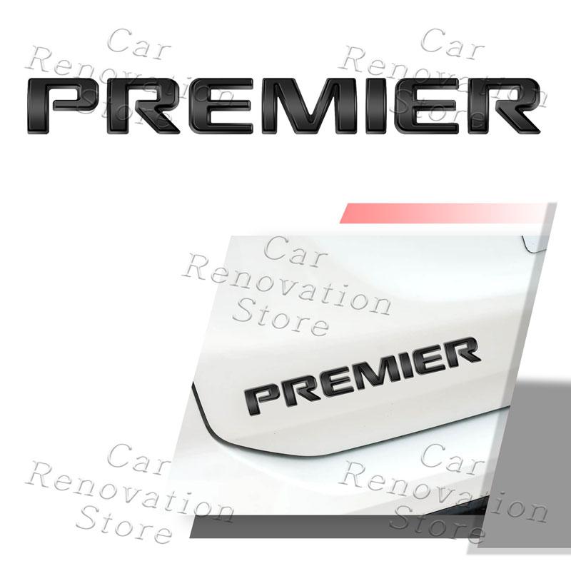 3D Metal Car Styling Premier Letter Logo Rear Trunk Fender Sticker Side Badge Decor For Chevrolet Captiva Colorado Cruze Malibu la2