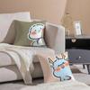 Cute Heartwarming Animals Zodiac Signs Pillow Case Comfort Sofa Bed Silky elegant Invisible zipper Decorative cushion cover