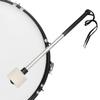 Felt Mallets Sticks Stainless Steel Nonslip Handle Drumsticks Drum Mallet Stick Percussion Stick for Marchings Bass Drum