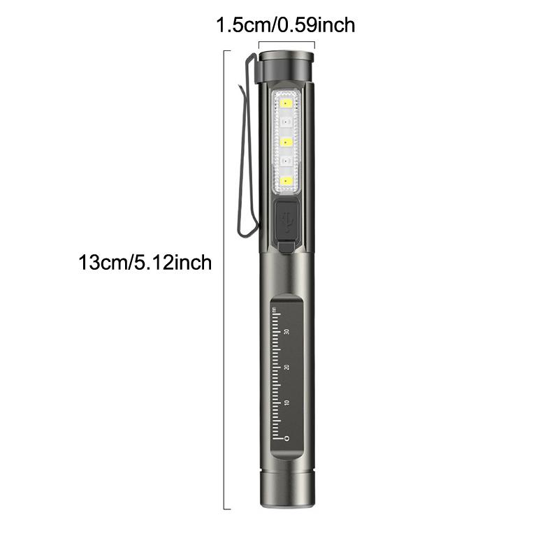 Rechargeable Medical Handy Pen Light Dual Light Source Led Flashlight Mini Pocket Doctor Oral Examination Penlight Clip Lamp