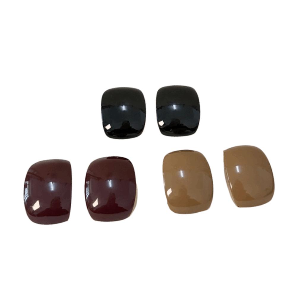 Curved Square Statement Earrings Large Geometric Earrings Party Daily Accessories