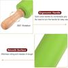 1/4Pcs Non-Stick Silicone Rolling Pin Wooden Handle Pastry Dough Flour Roller Kitchen Cooking Kid Baking Tool For Pasta Dough