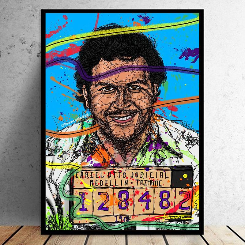 

Уличное искусство, холст, картина, современные абстрактные картины для интерьера, граффити, настенное искусство, безрамные мужские постеры и принты для спальни, без рамки