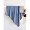 Autumn and winter new fashionable versatile silk square scarf double-sided warm high-end 111cm silk wool scarf