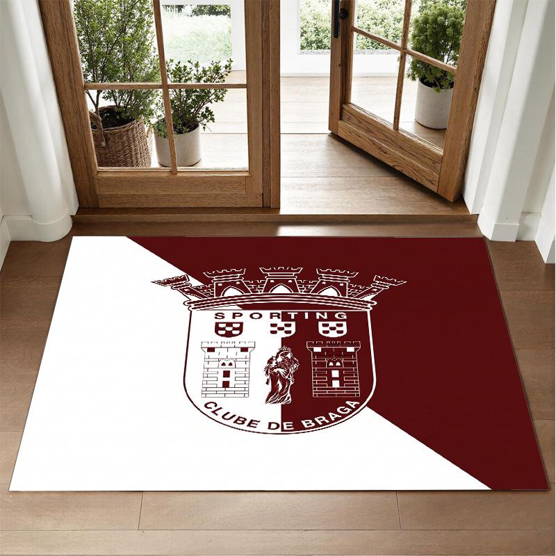 Braga FC Design Crystal Velvet Rug Soft Decorative Mat for Bedroom Entrance