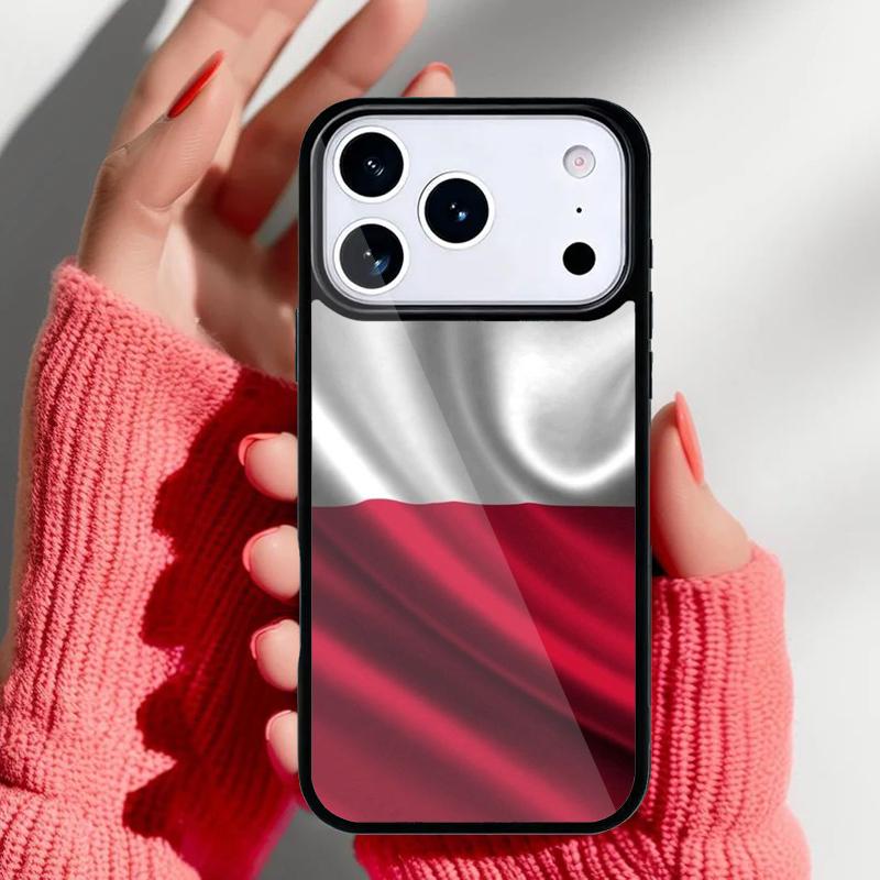 Poland Polish Flag Phone Case for iPhone 17 Air 16e 15 14 13 Pro Max Back Cover for 12 11 Pro Coque