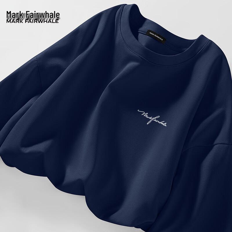 Mark Fairwhale Men's Cotton Long Sleeve Crew Neck T-Shirt