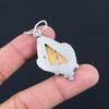 Trillion Maligano Jasper Stone Artisan Birthday Pendant Jewelry Sterling Silver
