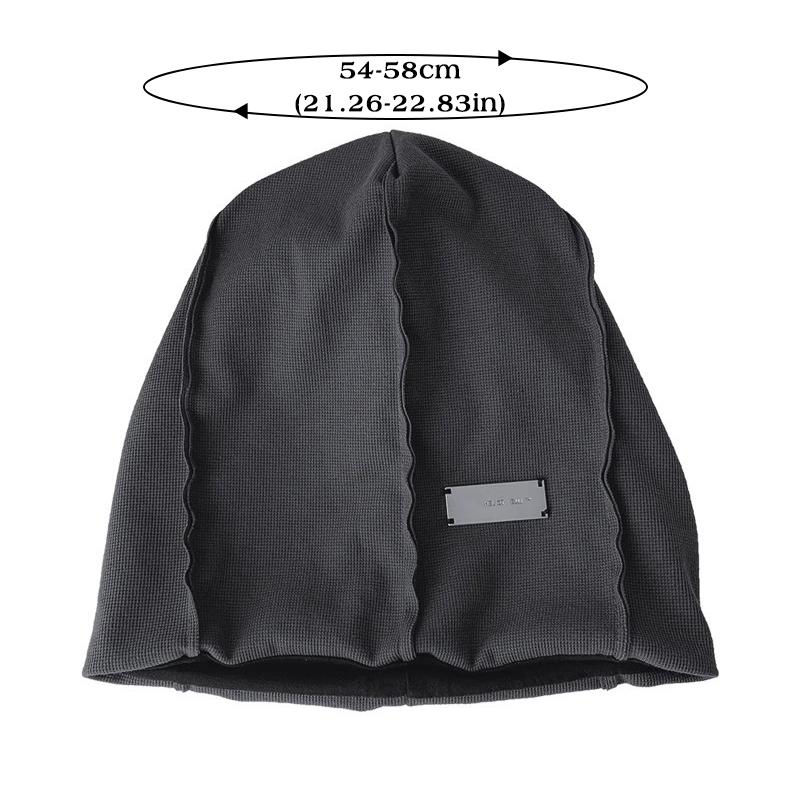 Women Solid Color Baggy Slouchy Beanie Soft Cotton Hats Spring Autumn Hip Hop Skullcaps Outdoor Warm Pullover Cap