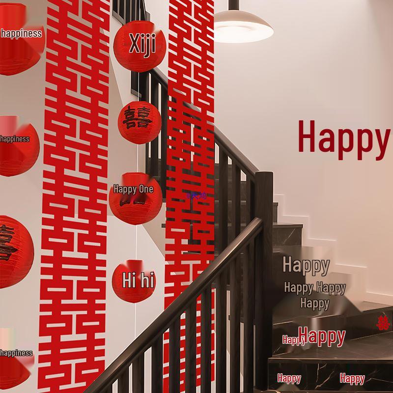 Wedding Stair Railing Decoration Set for Bridal Room