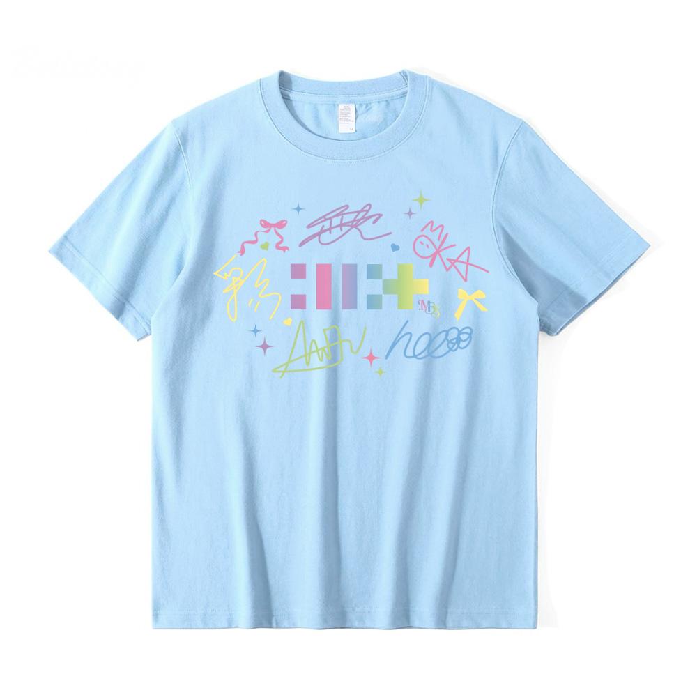 

Футболка ILLIT Високоякісний друк Панк футболки Короткий рукав Чоловіча Літня футболка Готичний Унісекс Вуличний одяг 100% Бавовна Хараджуку Топи L