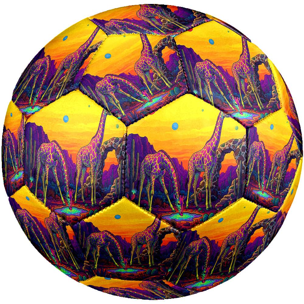 1pc Giraffes Desert Theme Soccer Ball Football, Size 5, Lightweight PVC, Outdoor Training Soccer Ball,Sports Gift T61497
