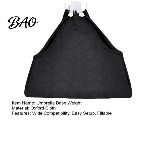 Portable Sand Weight for Parasol Beach Umbrella Base Weight, Fillable Bag Oxford Cloth Sandbag Heavy Duty Stand Outdoor Patio Garden Umbrellas Camping