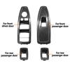 Interior Door Carbon Fiber Window Regulator Switch Panel Trim Cover Replacement For BMW 1 3 4 Series F20 F30 F31 F34 F35 F36